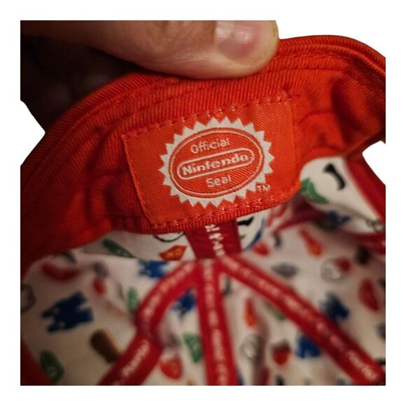 Nintendo Super Mario Red Snapback Hat One Size, Sportige Official - Picture 4 of 5